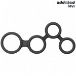 ADDICTED TOYS - PENISRING MIT TEILERN FÃR HODEN
